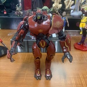 Red mecha toy